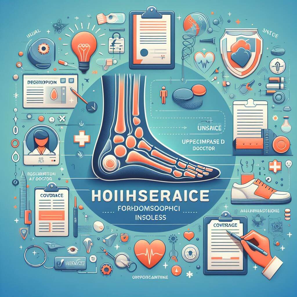 Infografik zur Erläuterung der Kostenübernahme für orthopädische Einlagen durch die Krankenkasse, inklusive Verschreibungsprozess, Zuzahlungen und Deckungsumfang.